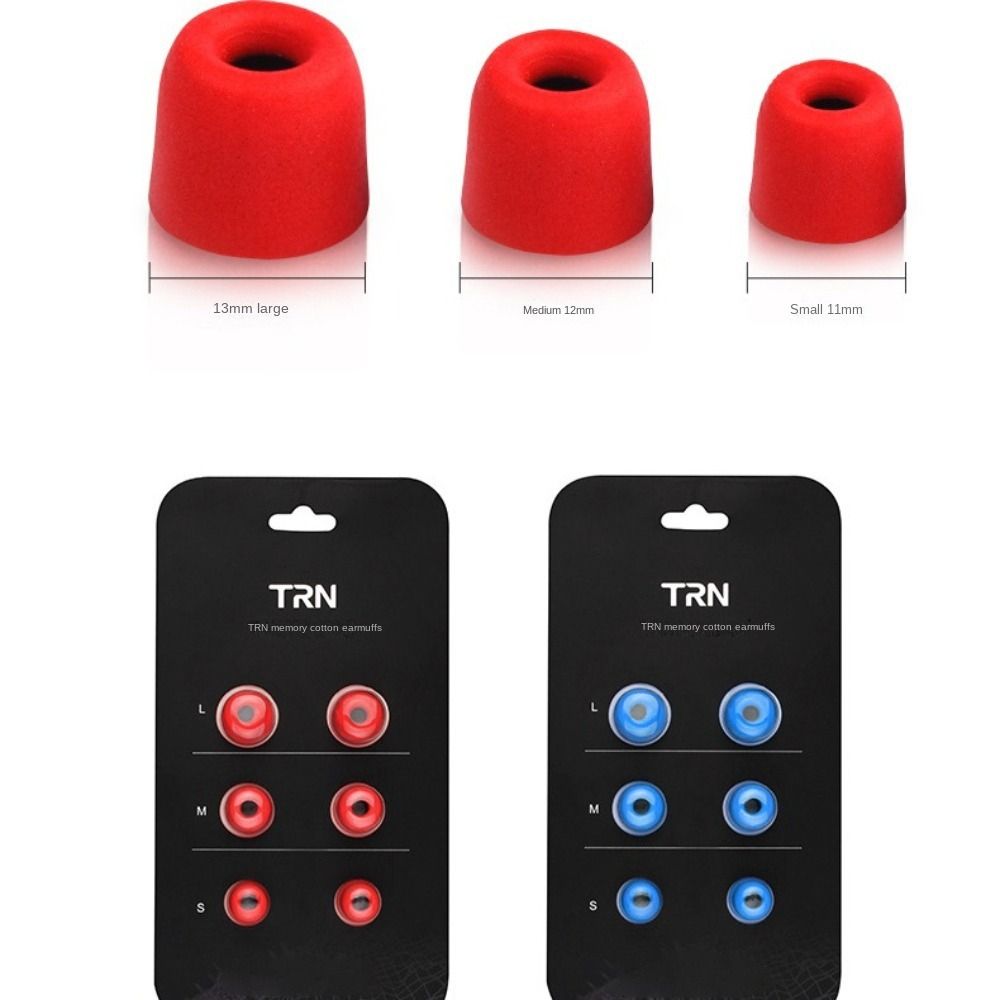 Earphone Foam Tip - 3 пары (6 шт.) универсальных амбушюр