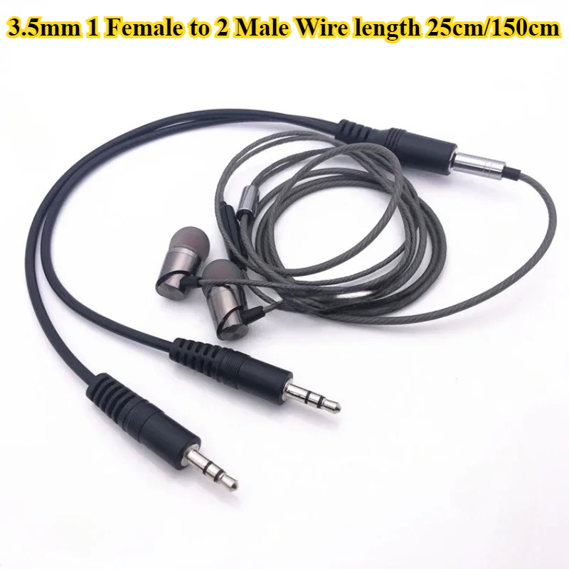 Earphone Splitter Jack - 2/5 шт./лот, аудиокабель-разветвитель Y 3,5 мм