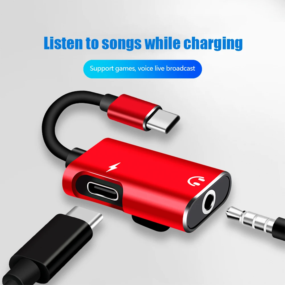 Earphone Splitter Jack - Адаптер Type C на 3.5 мм