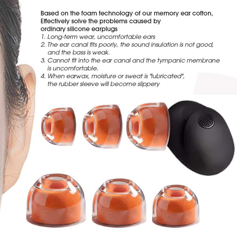 Силиконовые насадки S/M/L с пе – обзор и цена Earphone Foam Tip