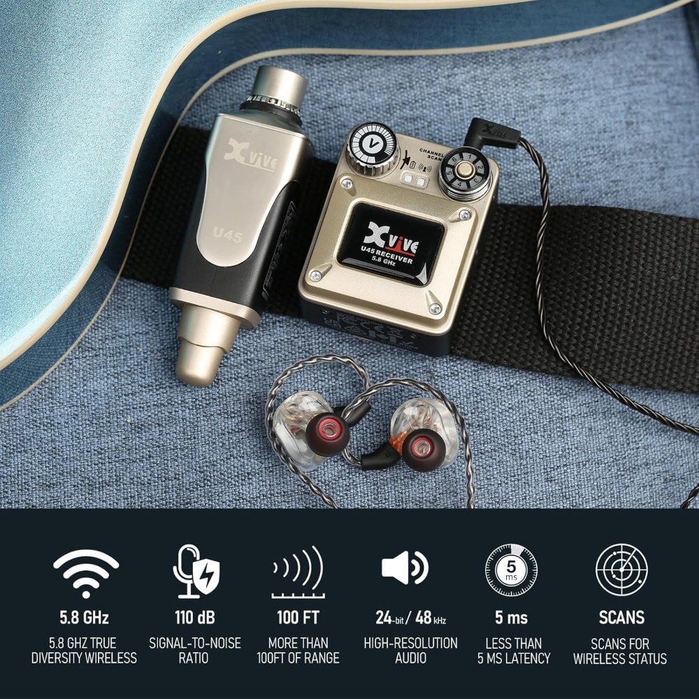 Xvive U45 Беспроводная система – обзор и цена In Ear Monitor Iem