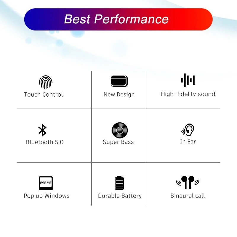 Bluetooth 5.3, новые беспровод – обзор и цена Wireless Earbuds Tws