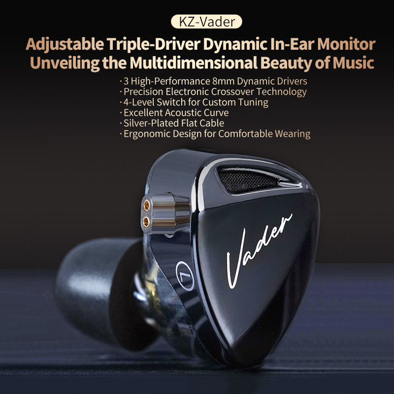 KZ Vader 3 – внутриканальные м – обзор и цена In Ear Monitor Iem